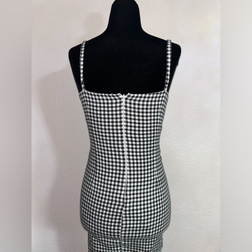 Windsor black & white gingham mini dress S - Picture 5 of 6